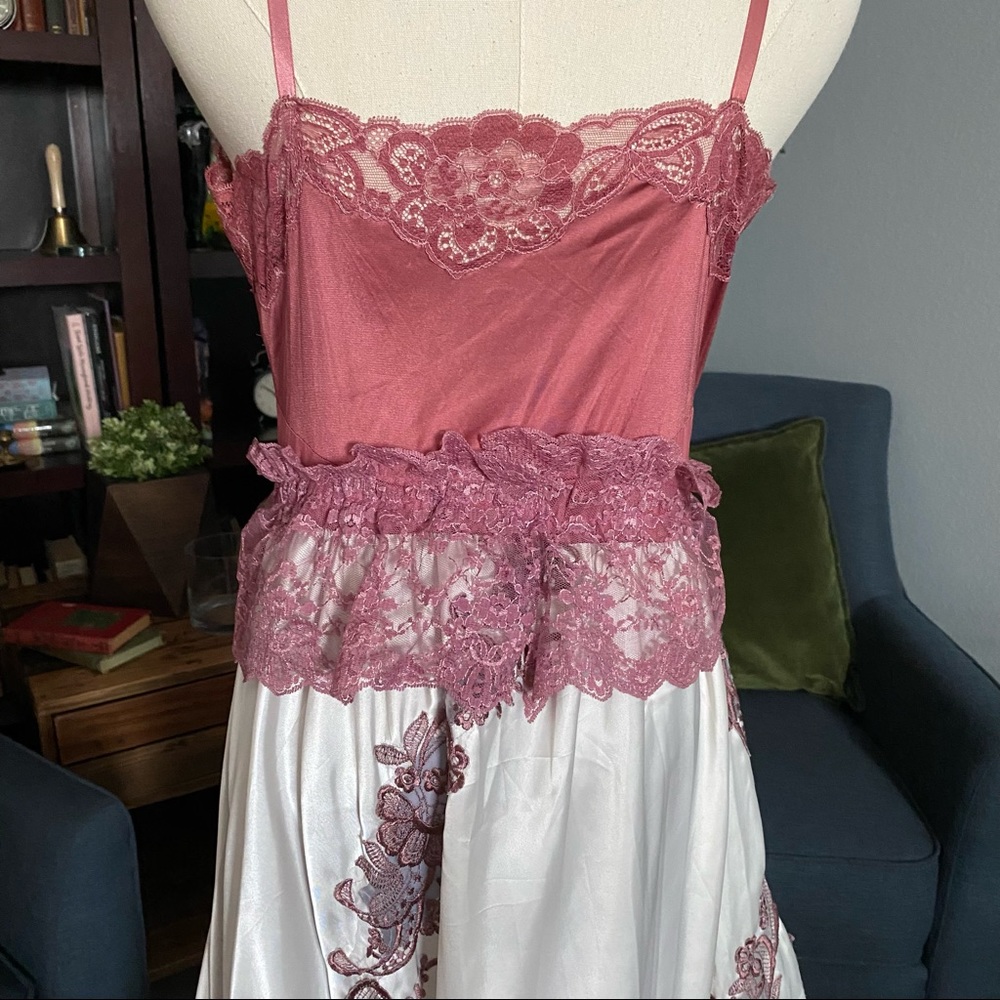 OOAK Vintage Victorian Cottagecore Lingerie Dress Lace - Picture 4 of 7